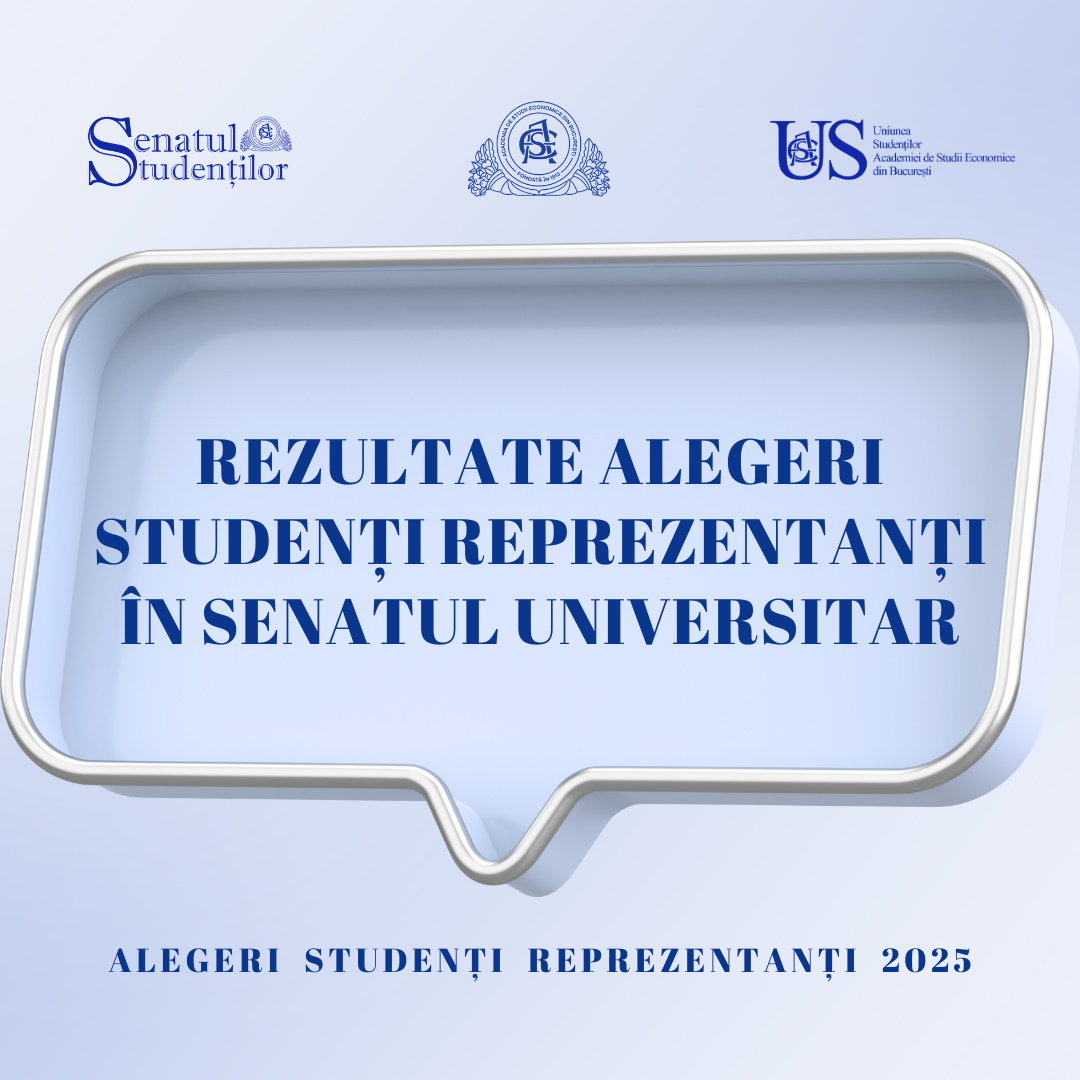 Rezultate Alegeri Studenți Reprezentanți în Senatul Universitar