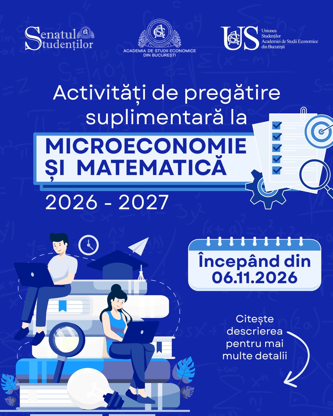 Activități de pregătire suplimentară Microeconomie și Matematică